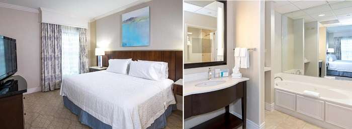 Hot Tub suite in Hampton Inn & Suites-South Park at Phillips Place, Charlotte, North Carolina